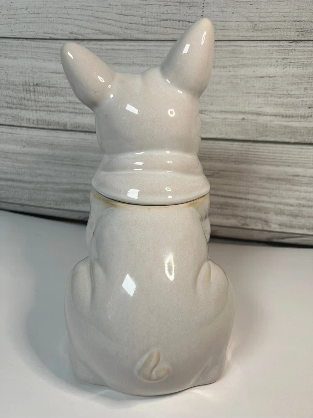 *****SOLD******Cravings by Chrissy Teigen French Bulldog Stoneware Cookie Jar